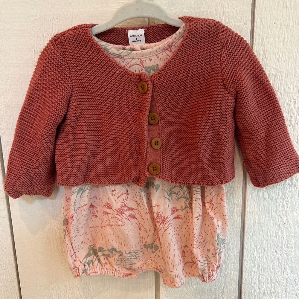 Nordstrom long sleeve bubble with matching sweater